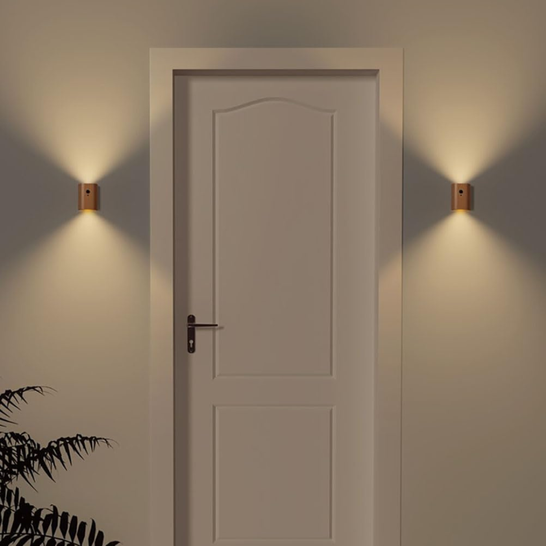 Aufladbare LED-Wandleuchte mit Bewegungsmelder – Warmweiß