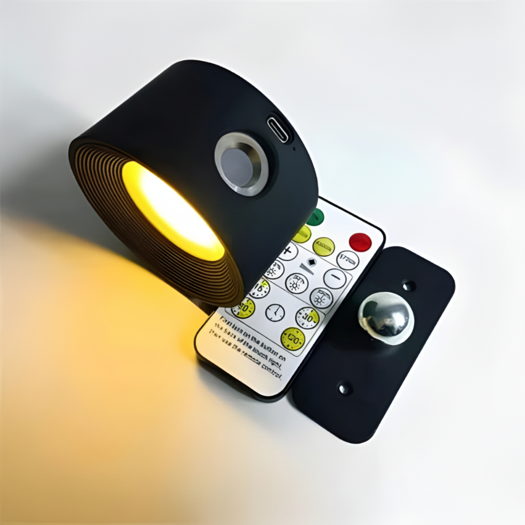 Aufladbare, verstellbare LED-Wandleuchte mit Magnetbefestigung