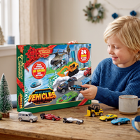 Auto-Adventskalender für Kinder 2026 – 24 Die-Cast-Spielzeugautos aus Metall