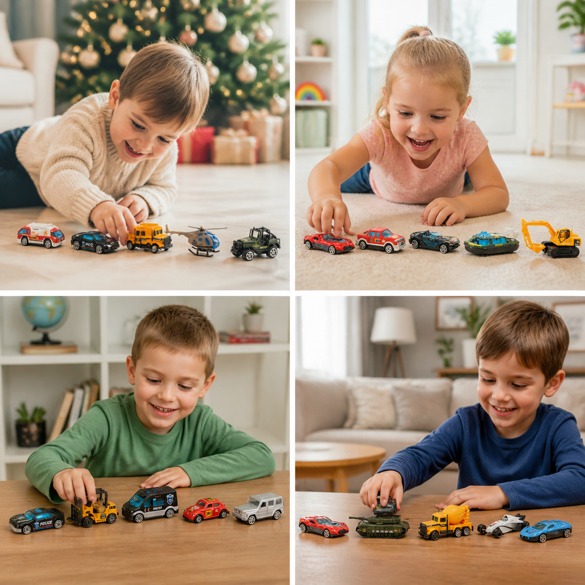 Auto-Adventskalender für Kinder – 24 Die-Cast-Spielzeugautos zu Weihnachten