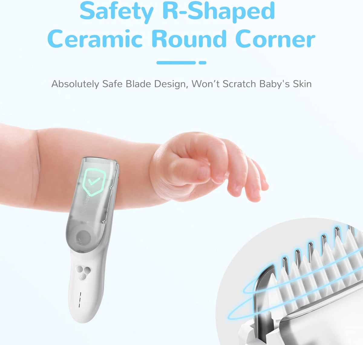 Baby-Haarschneider mit Absaugfunktion – Wasserdichter, wiederaufladbarer Haarschneider mit Aufbewahrungsbox