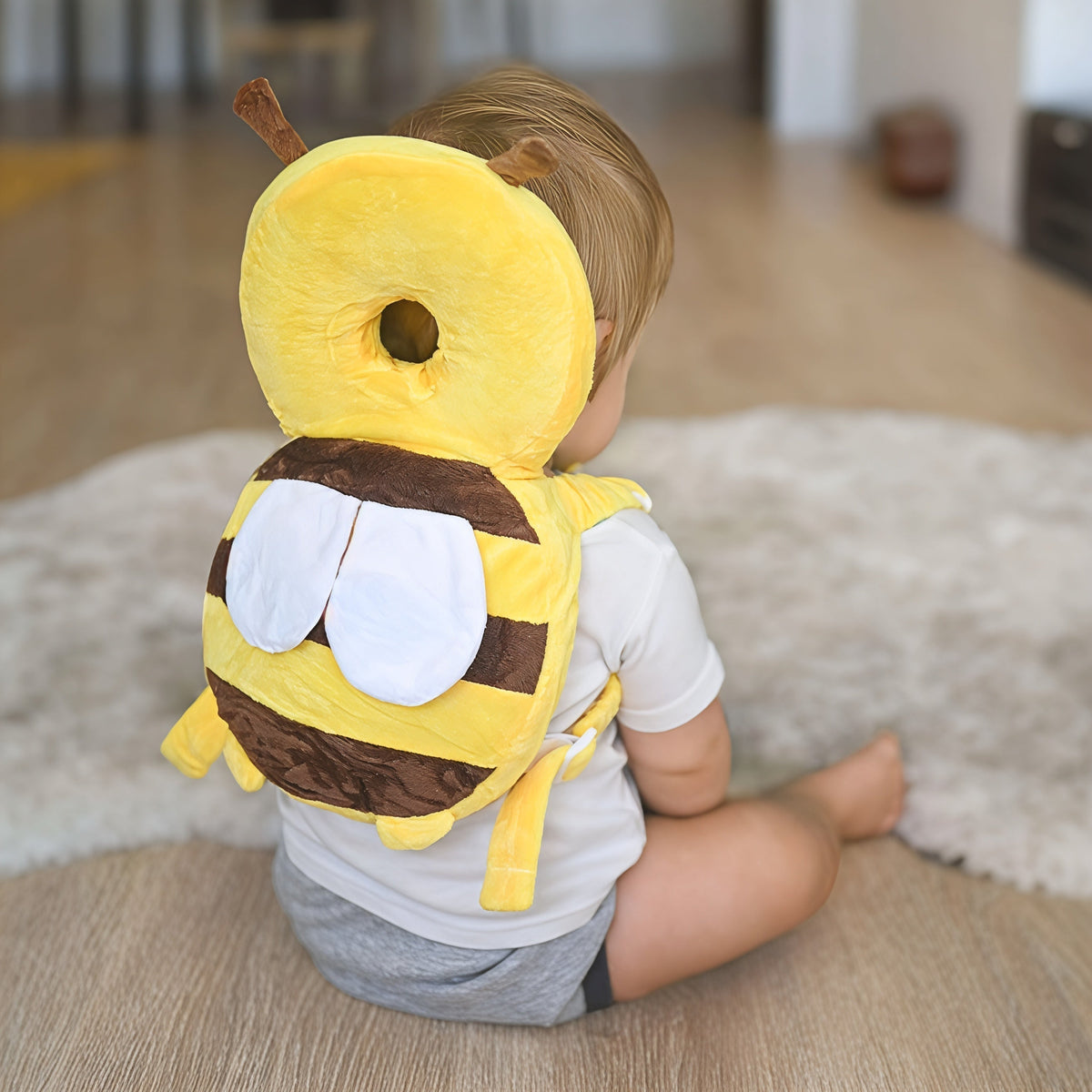 Baby-Kopfschutzkissen als Sicherheitsrucksack