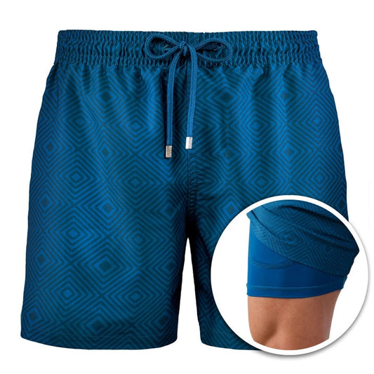 Badeshorts für den Strand mit integriertem Kompressionsfutter