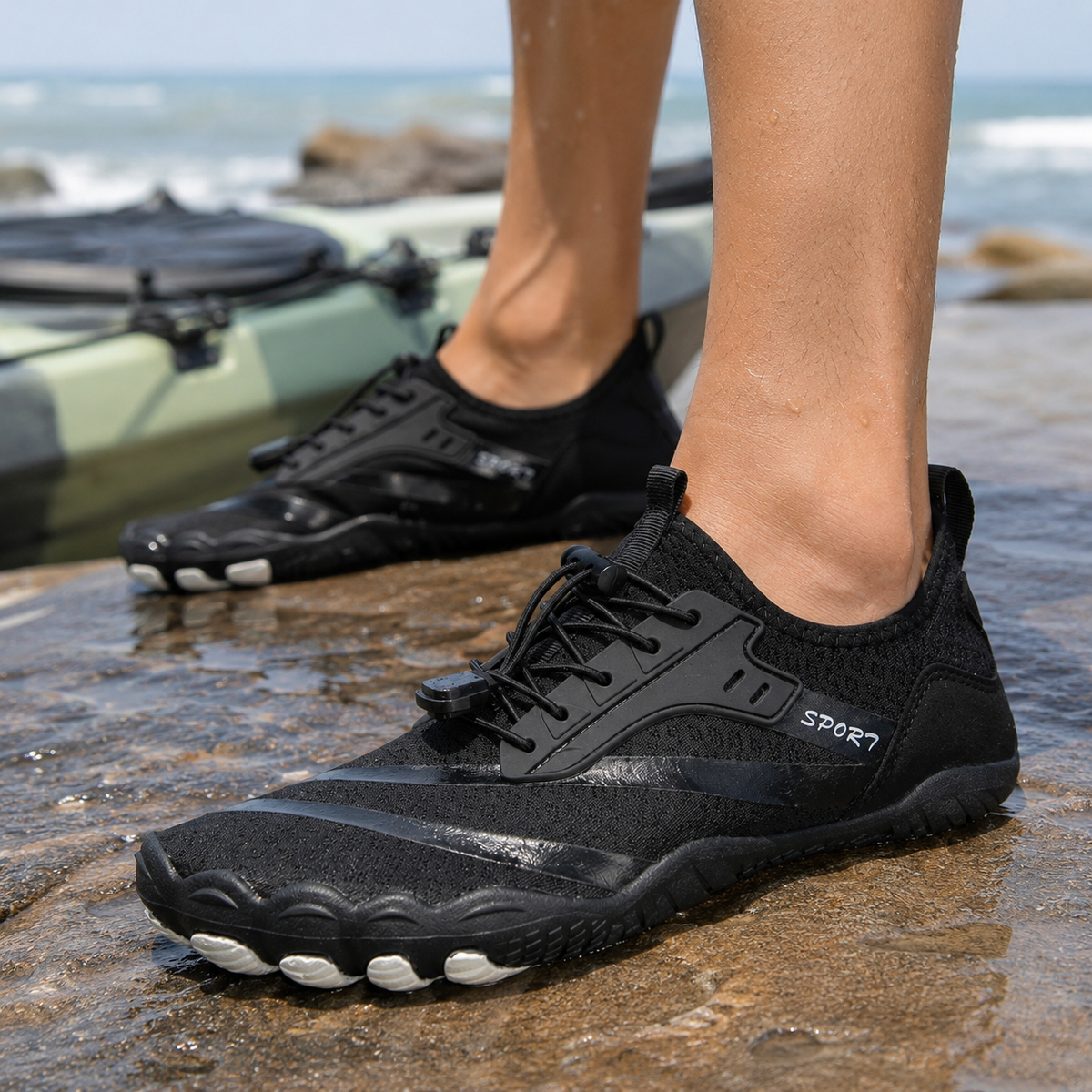 Barfuß-Wasserschuhe – schnelltrocknende, rutschfeste Strandschuhe