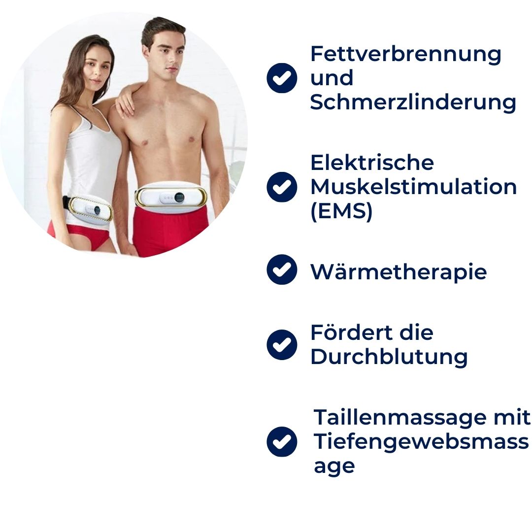 Bauch-Fettverbrenner – Slim-Gürtel mit EMS & Wärme