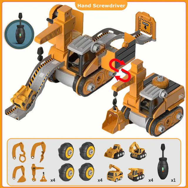 Baufahrzeug-Spielset – Pädagogisch und interaktiv