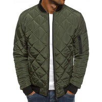 Baumwolljacke mit Rautenmuster