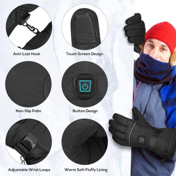 Beheizbare Unisex-Handschuhe