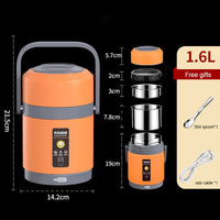 Beheizbare USB-Lunchbox | 304 Edelstahl, tragbarer Speisenwärmer