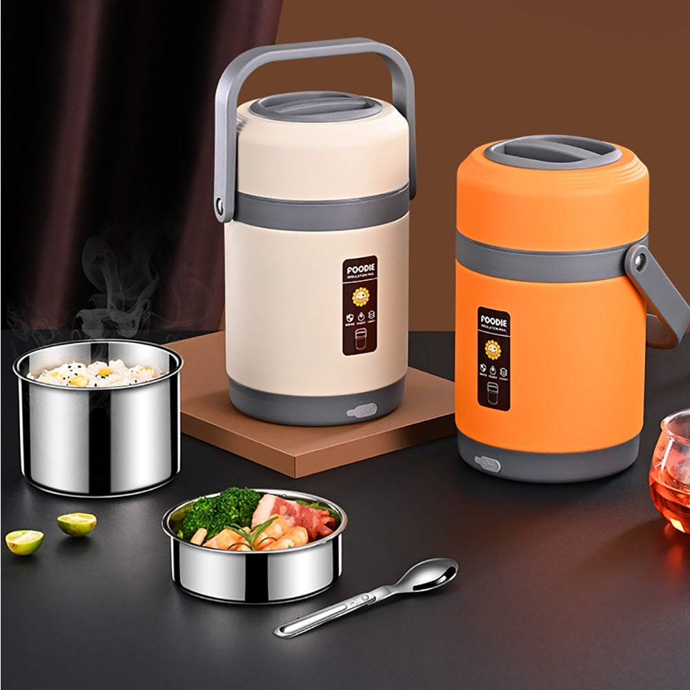 Beheizbare USB-Lunchbox | 304 Edelstahl, tragbarer Speisenwärmer