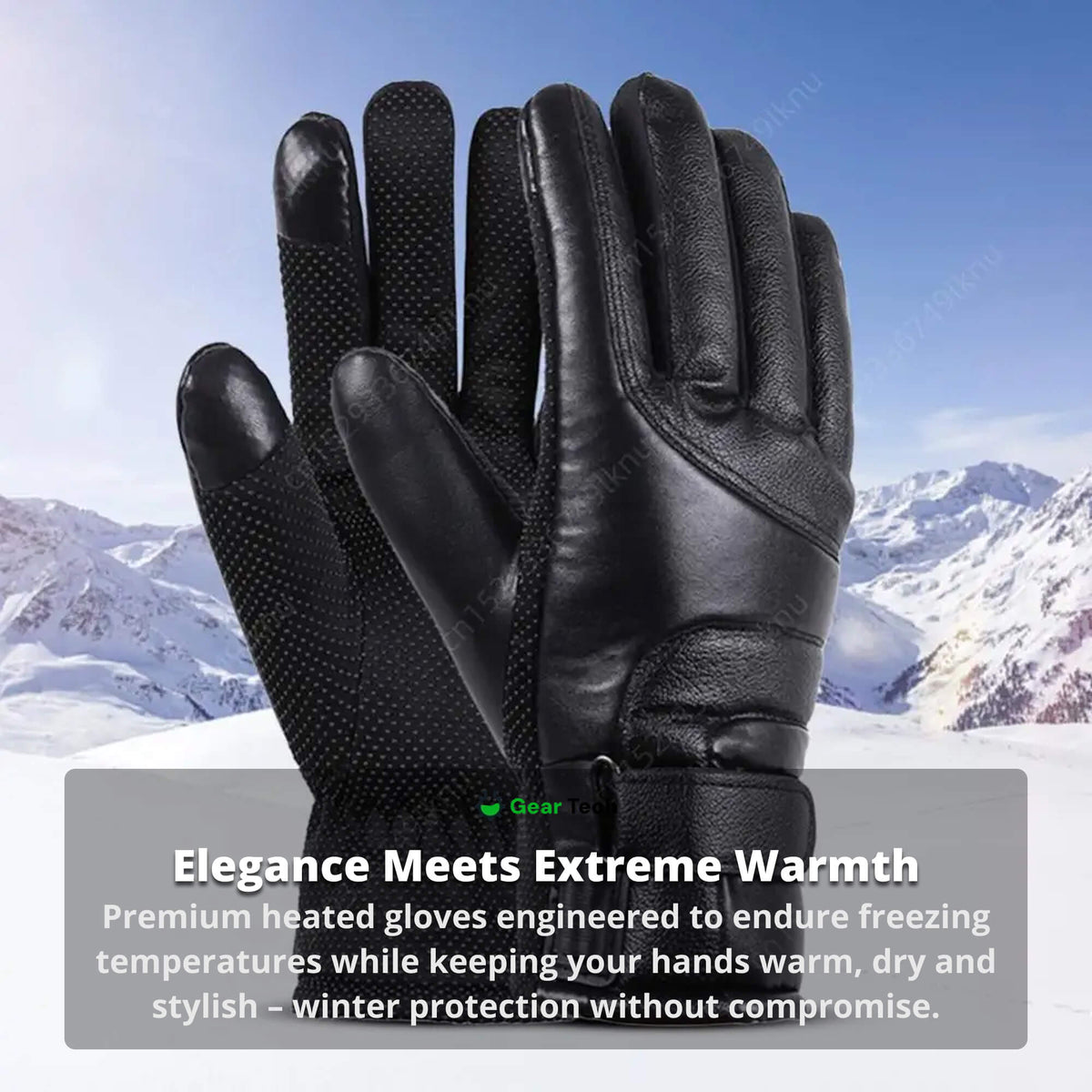 Beheizbare Winterhandschuhe für Damen – wasserdichte Thermo-Handschuhe mit Touchscreen-Funktion, über USB aufladbar