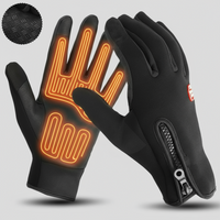 Beheizbare Winterhandschuhe mit Touchscreen-Grip und Reißverschlussbündchen