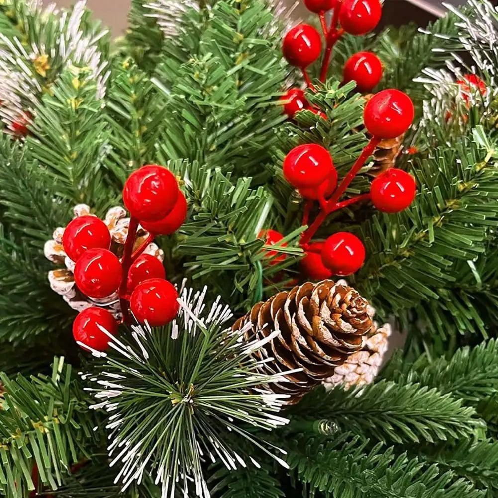 Beleuchtetes Weihnachtsgebüsch für den Außenbereich als Pflanzkübel-Deko