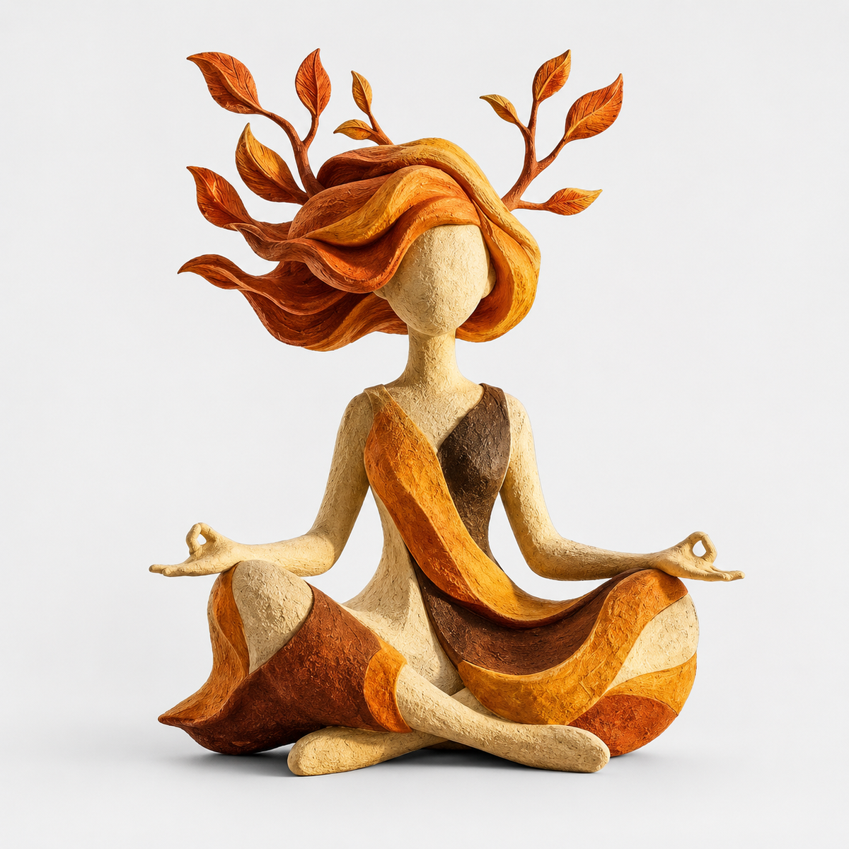 Bemalte Figur aus Kunstharz