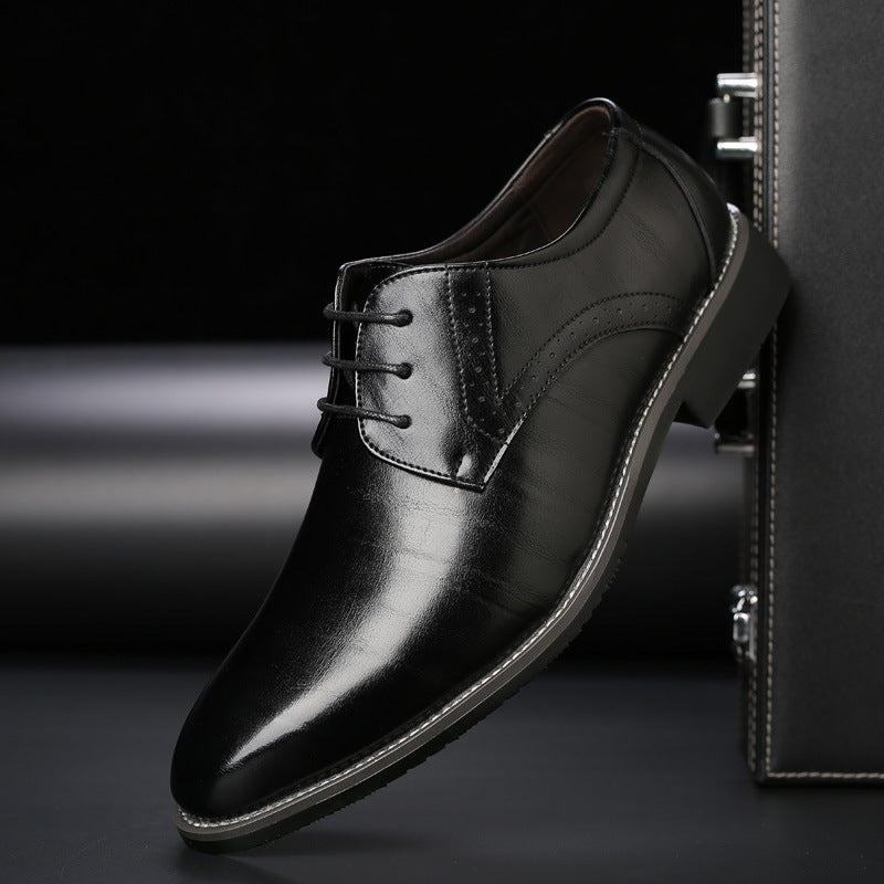 Bequeme Herren-Oxfordschuhe aus Leder in Braun – Schnürschuhe