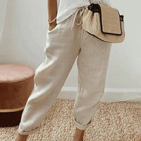 Bequeme Hose mit Kordelzug