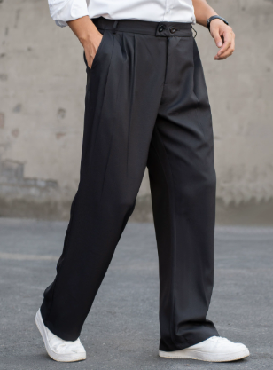 Bequeme, locker geschnittene Herrenhose