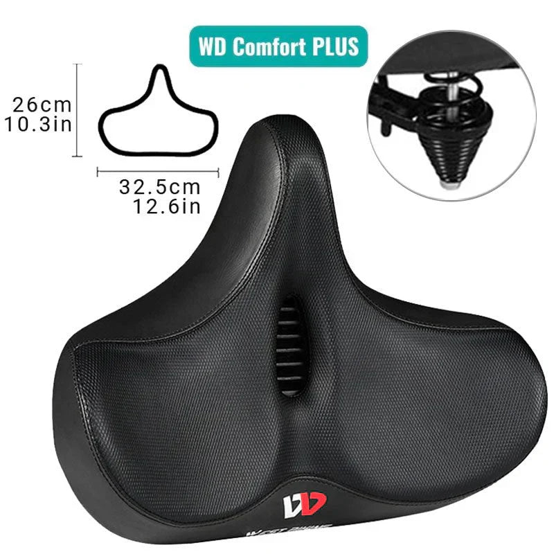 Bequemer Fahrradsattel mit extra breitem Polster