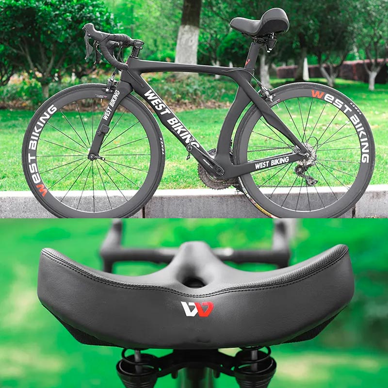 Bequemer Fahrradsattel mit extra breitem Polster