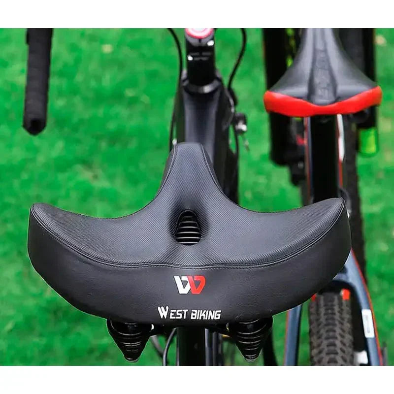 Bequemer Fahrradsattel mit extra breitem Polster
