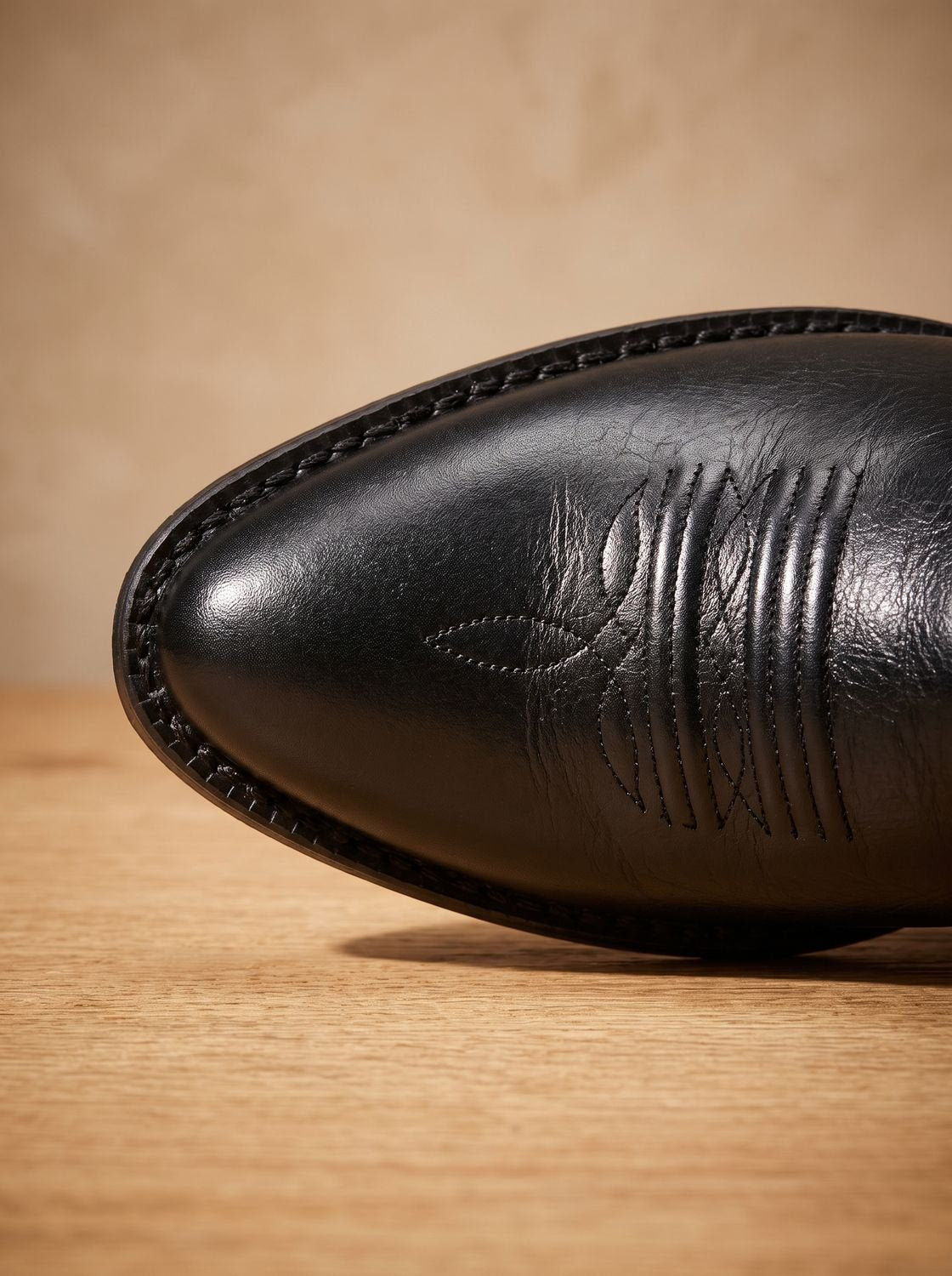 Bestickte halbhohe Damen-Cowboystiefel mit Blockabsatz