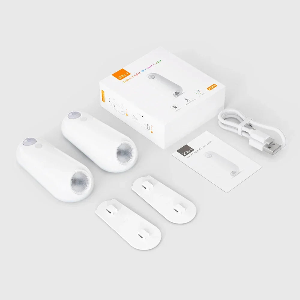 Bewegungsaktiviertes Toiletten-Nachtlicht mit RGB-Farben, aufladbar, IPX3 wasserdicht