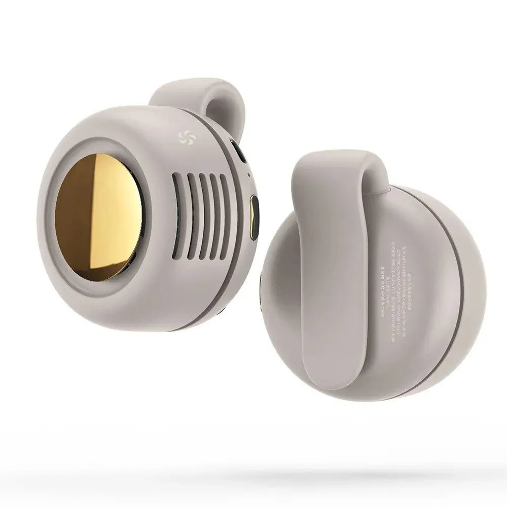 Flügelloser Ventilator – Tragbarer, USB-aufladbarer Mini-Ventilator mit Knopfdesign, leise für Zuhause und Outdoor-Reisen