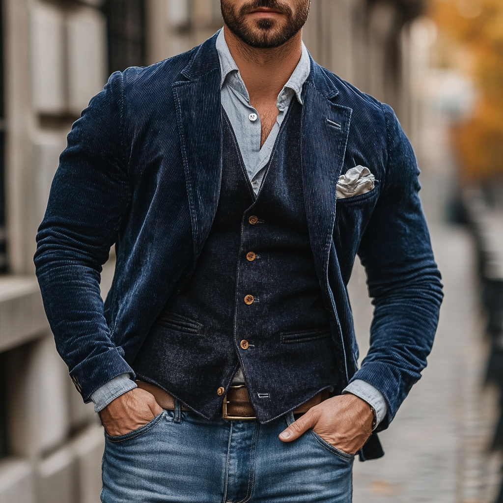 Blazer und Weste aus Kaschmir