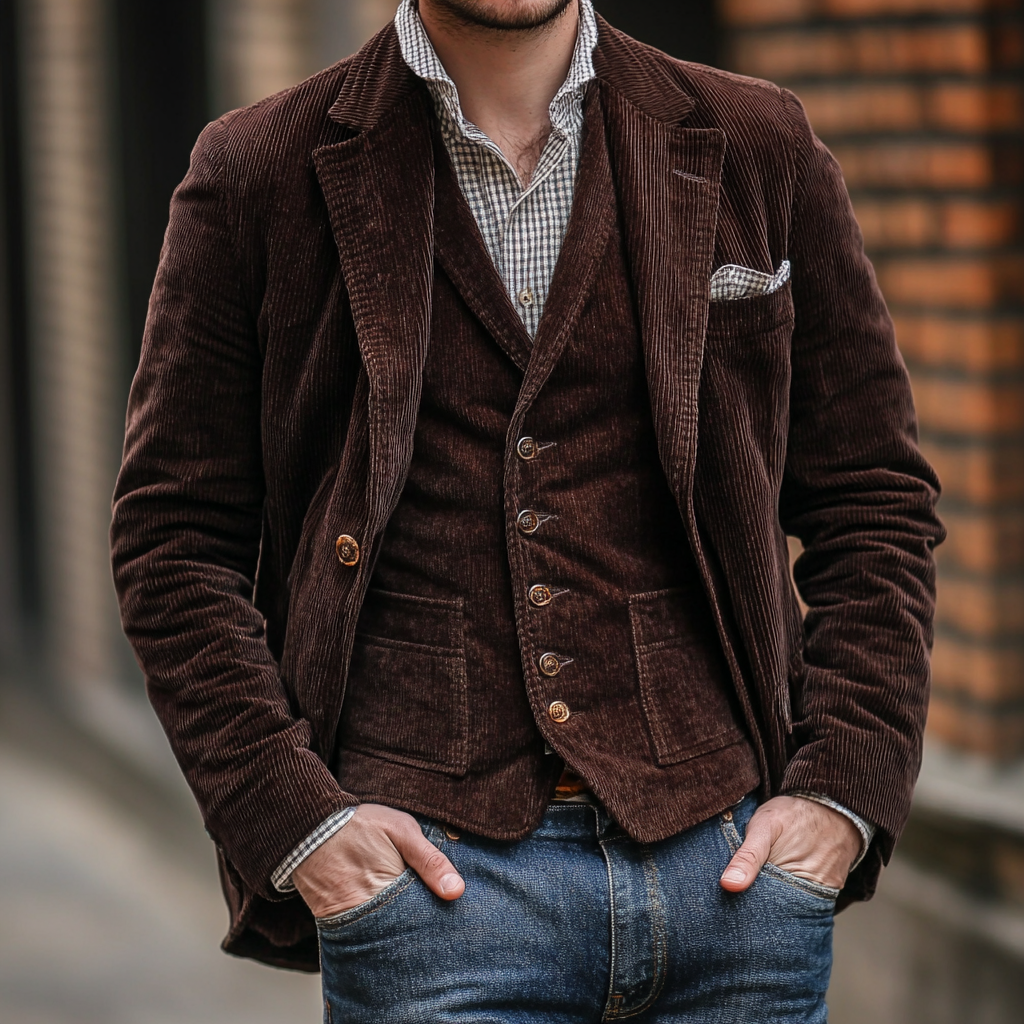 Blazer und Weste aus Kaschmir