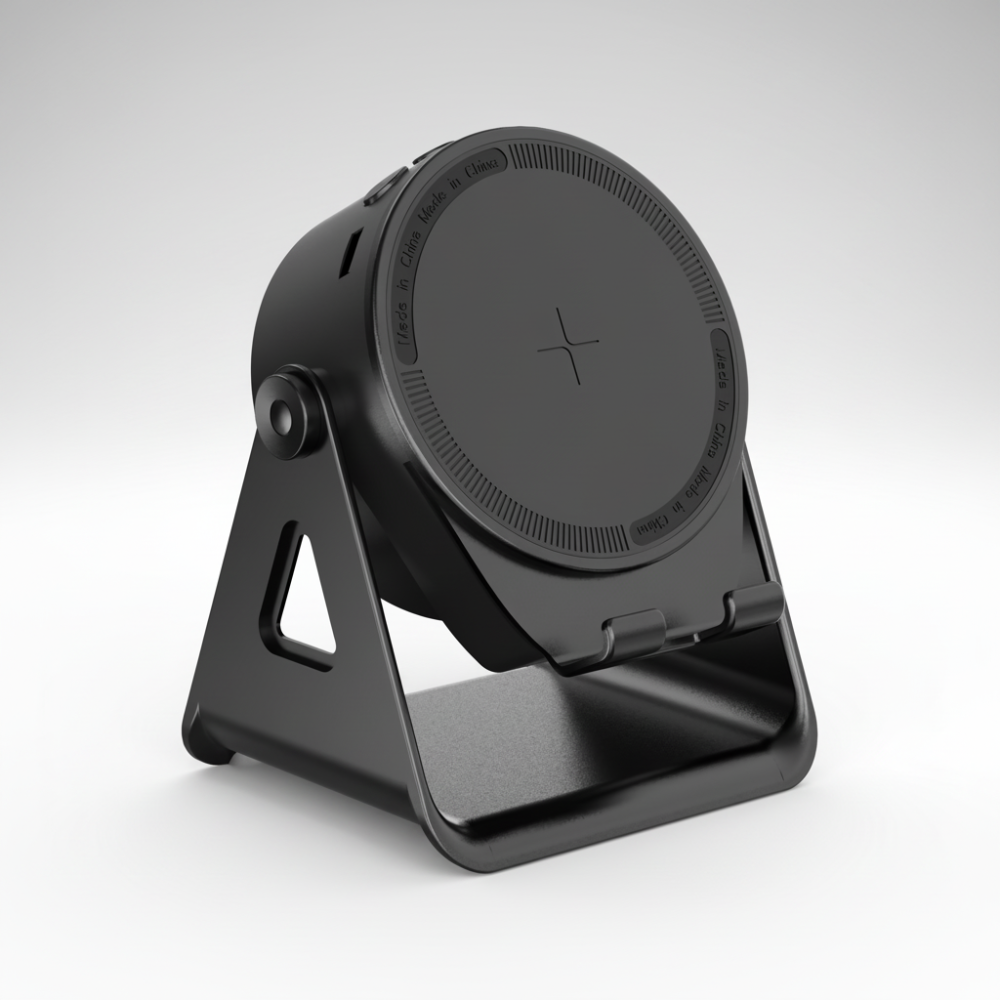 Bluetooth-Lautsprecher und Handyhalterung mit kabelloser Induktionsladefunktion