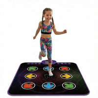 Bluetooth-Tanzmatte mit LED-Lichtern und elektronischem Musik-Spielpad für Kinder