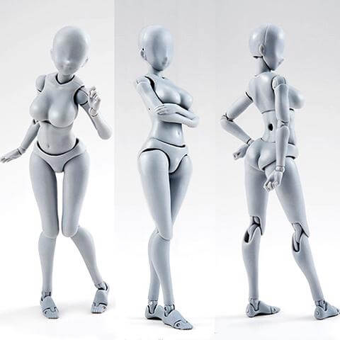 Body Kun & Body Chan Zeichenpuppe