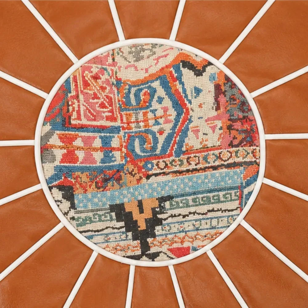 Bohemian-Pouf mit verstecktem Staufach