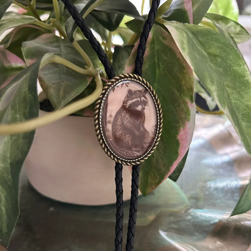 Bolo-Tie mit Frosch und Banjo