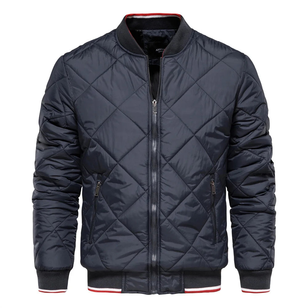 Bomberjacke mit Rautensteppung für Herren