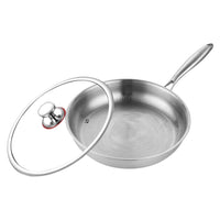 Bratpfanne aus reinem Titan mit Hammerstruktur – Natürlich antihaftbeschichtet, unbeschichtet, induktionsgeeignet