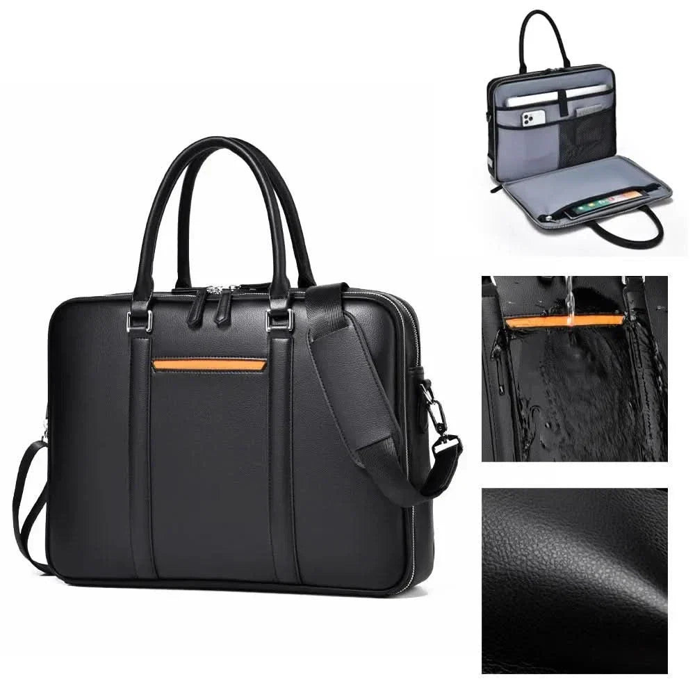 Business-Laptoptasche und Aktentasche aus Polyester mit Schultergurt