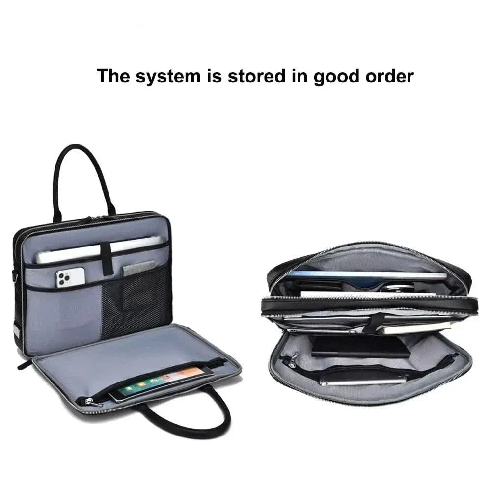 Business-Laptoptasche und Aktentasche aus Polyester mit Schultergurt
