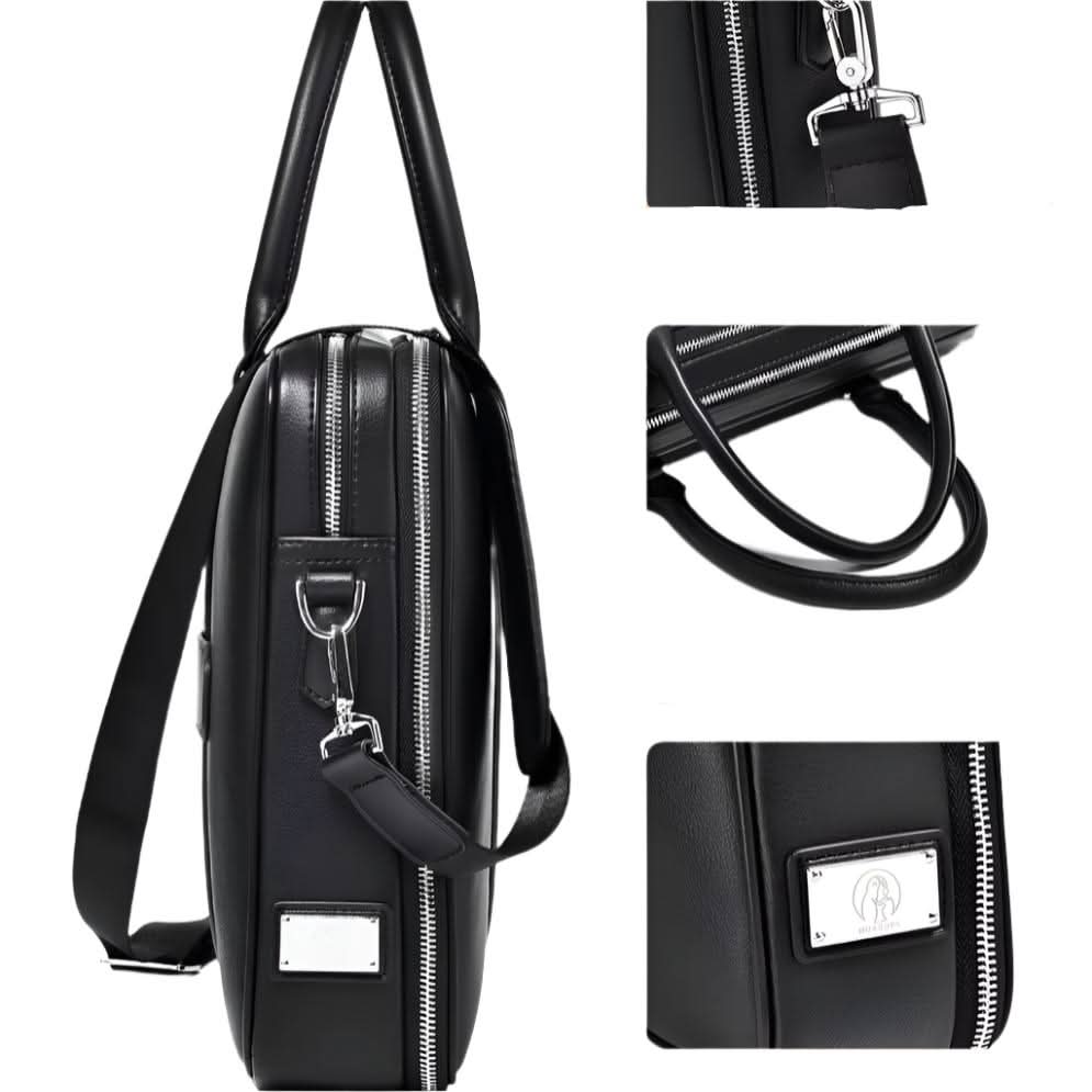 Business-Laptoptasche und Aktentasche aus Polyester mit Schultergurt