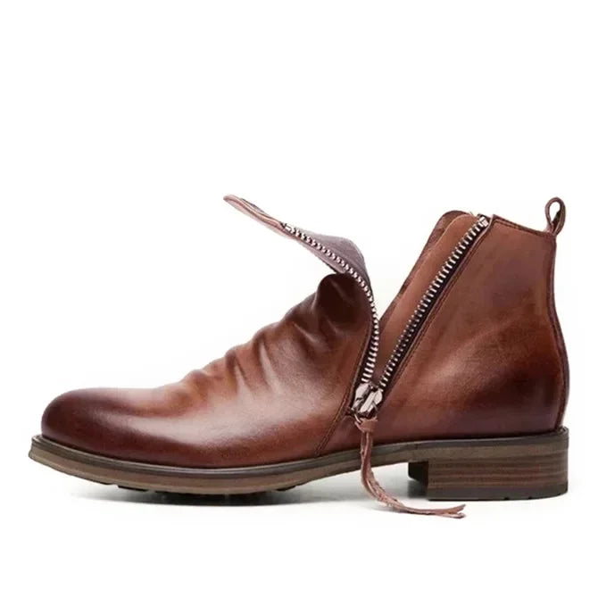 Chelsea-Boots aus Leder