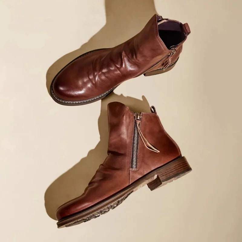 Chelsea-Boots aus Leder