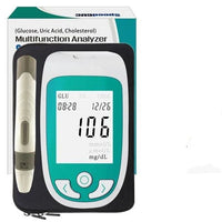 Cholesterin- und Blutzucker-Testgeräteset für zu Hause – multifunktionales Messgerät, kompakt und einfach anwendbar