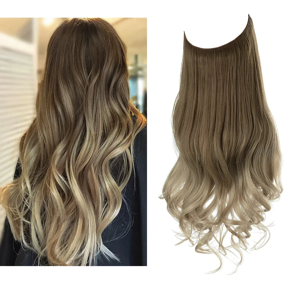 Clip-in-Haarverlängerung – 100 % Echthaar für einen natürlichen Look in Längen von 16–22 Zoll – ideal für sofortiges Volumen und die Traumhaarlänge für jeden Anlass