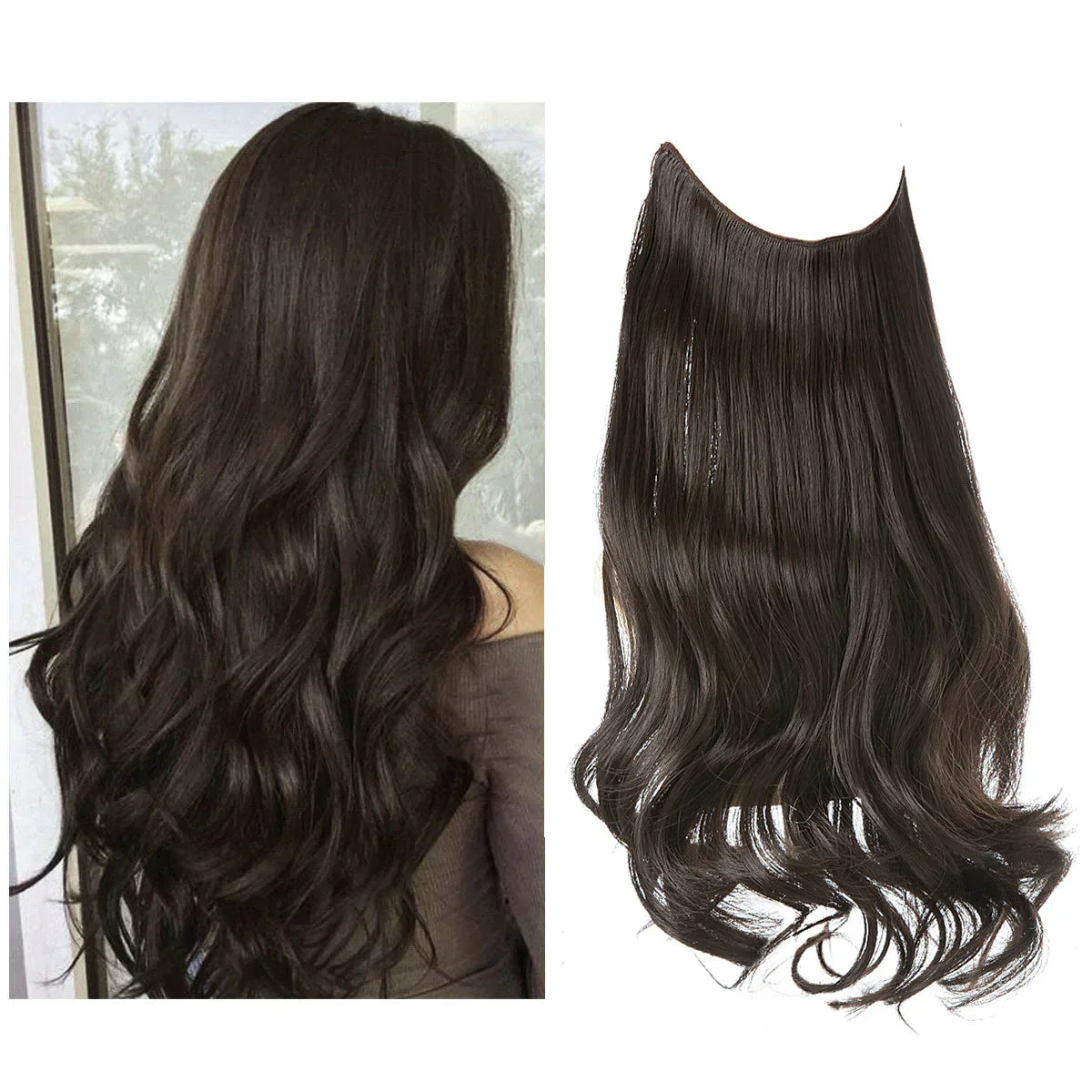 Clip-in-Haarverlängerung – 100 % Echthaar für einen natürlichen Look in Längen von 16–22 Zoll – ideal für sofortiges Volumen und die Traumhaarlänge für jeden Anlass