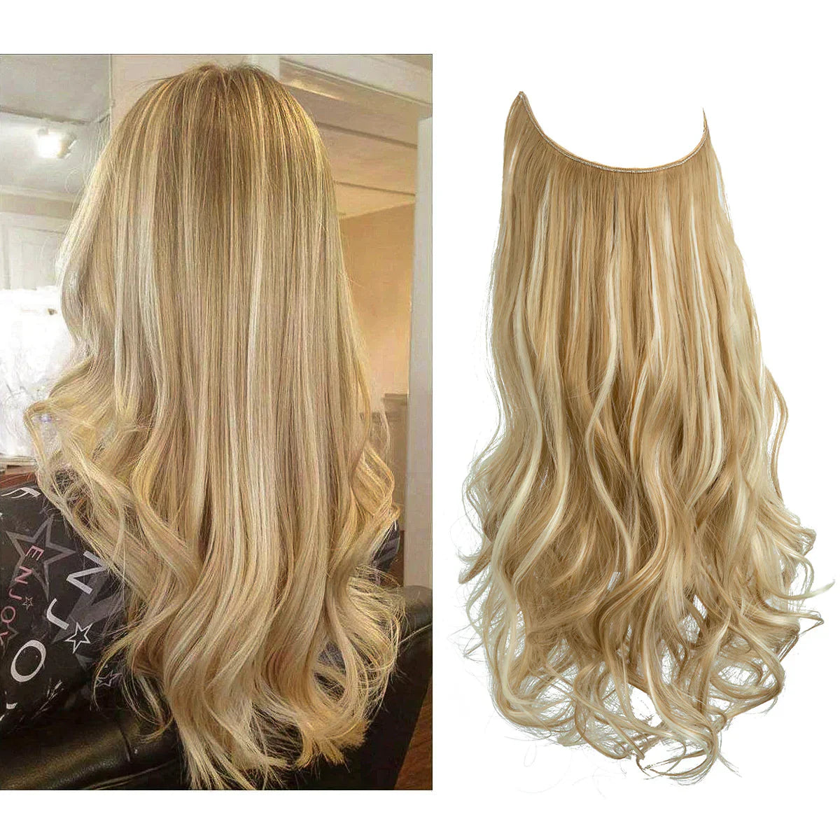 Clip-in-Haarverlängerung – 100 % Echthaar für einen natürlichen Look in Längen von 16–22 Zoll – ideal für sofortiges Volumen und die Traumhaarlänge für jeden Anlass