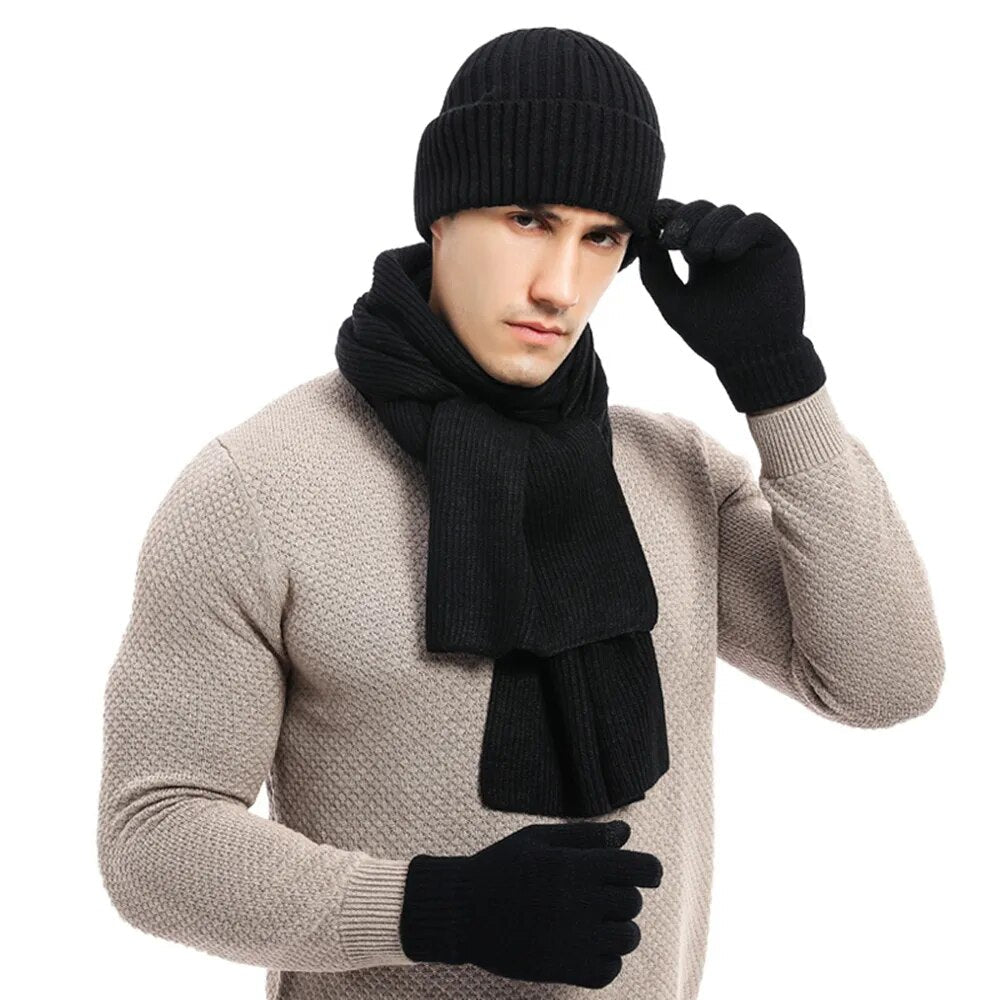 Cooles Winter-Set – mit Mütze, Schal und Handschuhen