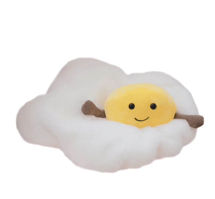 Croissant-Plüschspielzeug, weicher Kuschelfreund für Kinder und Erwachsene, braun-cremefarben, handgefertigt