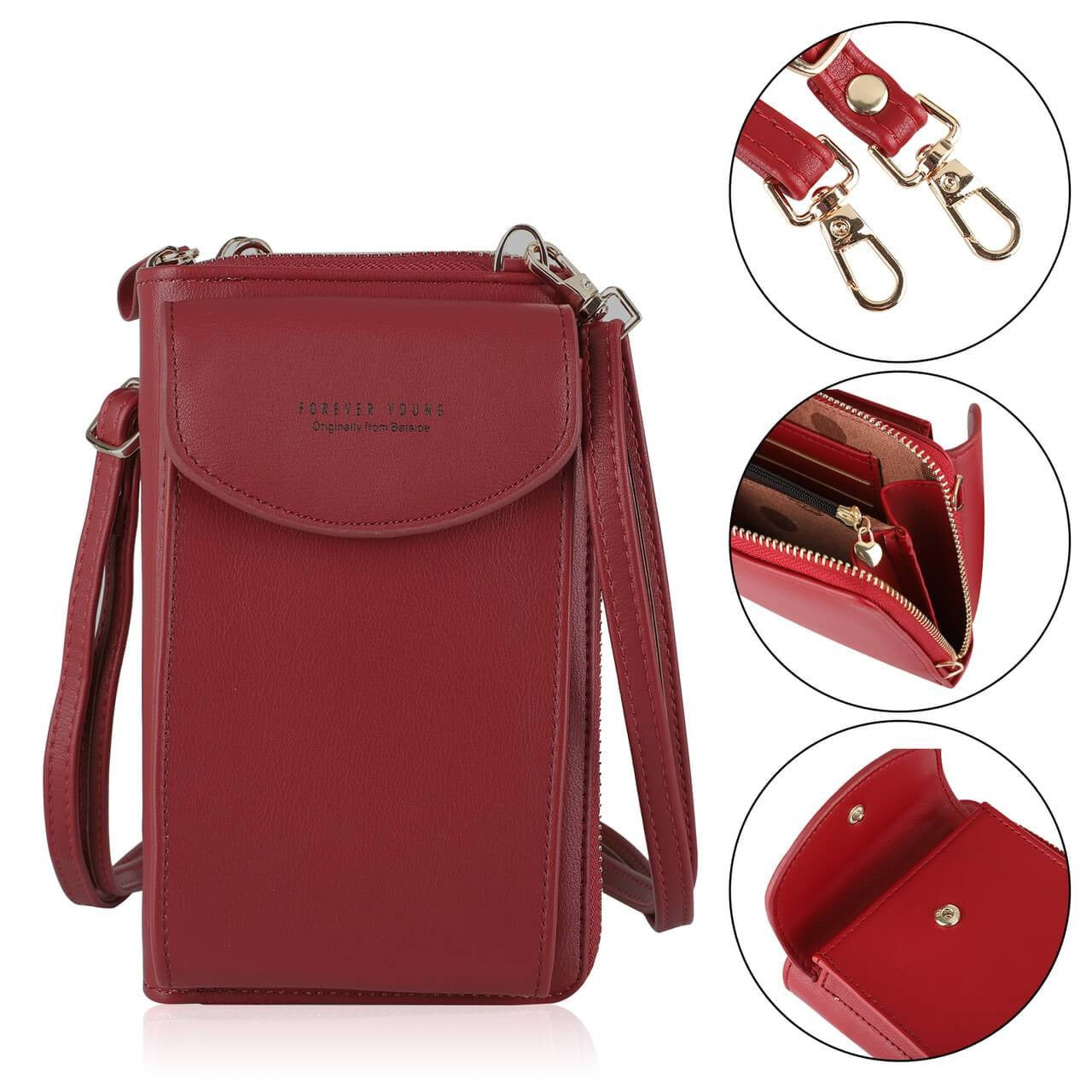Crossbody-Handytasche und Portemonnaie für Damen