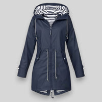 Damen-Anorak-Regenjacke mit Kapuze