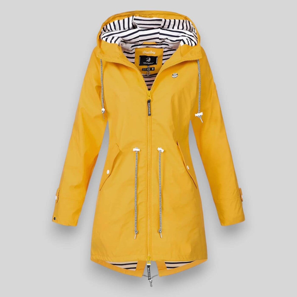 Damen-Anorak-Regenjacke mit Kapuze